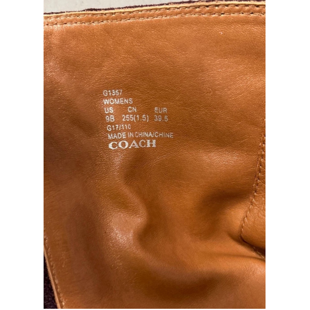 COACH authenticated Ombre Suede Tall Knee High Boots, Size 9 - Picture 8 of 8